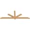 Ekena Millwork Kennewick Timber Gable Bracket, Western Red Cedar, 72"W x 27"H x 1 1/2"D x 3 1/2"F, 9/12 Pitch GBW072X27X0204KEN00SWR - alternate 5
